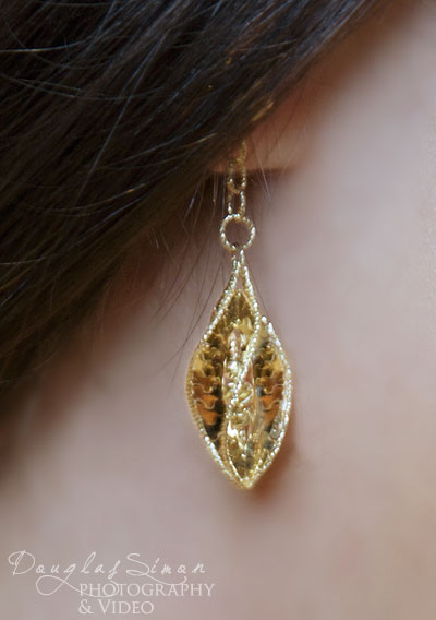 Gold Earring Lifestyle Photography