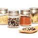 Glass Spice Jars with Wood Spoon