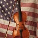 Flag and Violin Photography