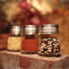 Glass Spice Jars on Brick